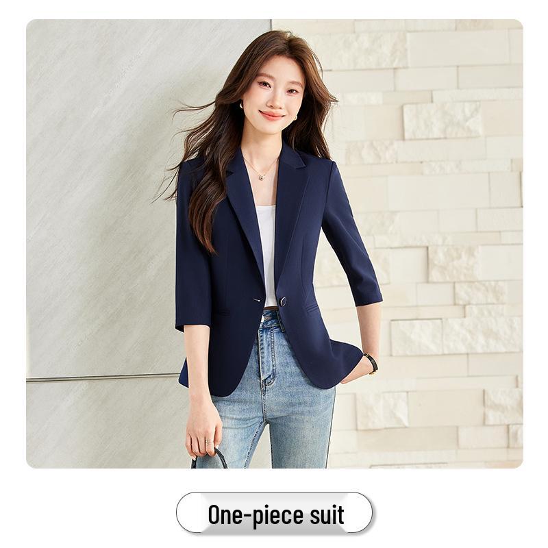 Damen Mittellange Professionelle Lässige Anzugjacke - Frühling bis Herbst Mode