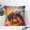 Pillow Case Bee And Flowers Comfy Pillow Cover For Sofa Couch Bed Living Room Cute Funny Pillowcases