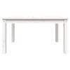 vidaXL Gartentisch Weiß 82,5x50,5x45 cm Massivholz Kiefer