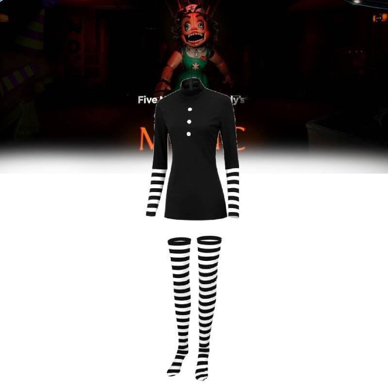 Costume da Marionetta di Five Nights At Freddys con Morbido Materiale in Poliestere per Eventi in Costume e Fan del Cosplay