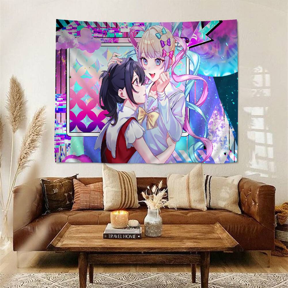 Needy Girl Overdose Game Cartoon Tapestry Art Science Fiction Room Home Decor Wall Hanging Home Decor