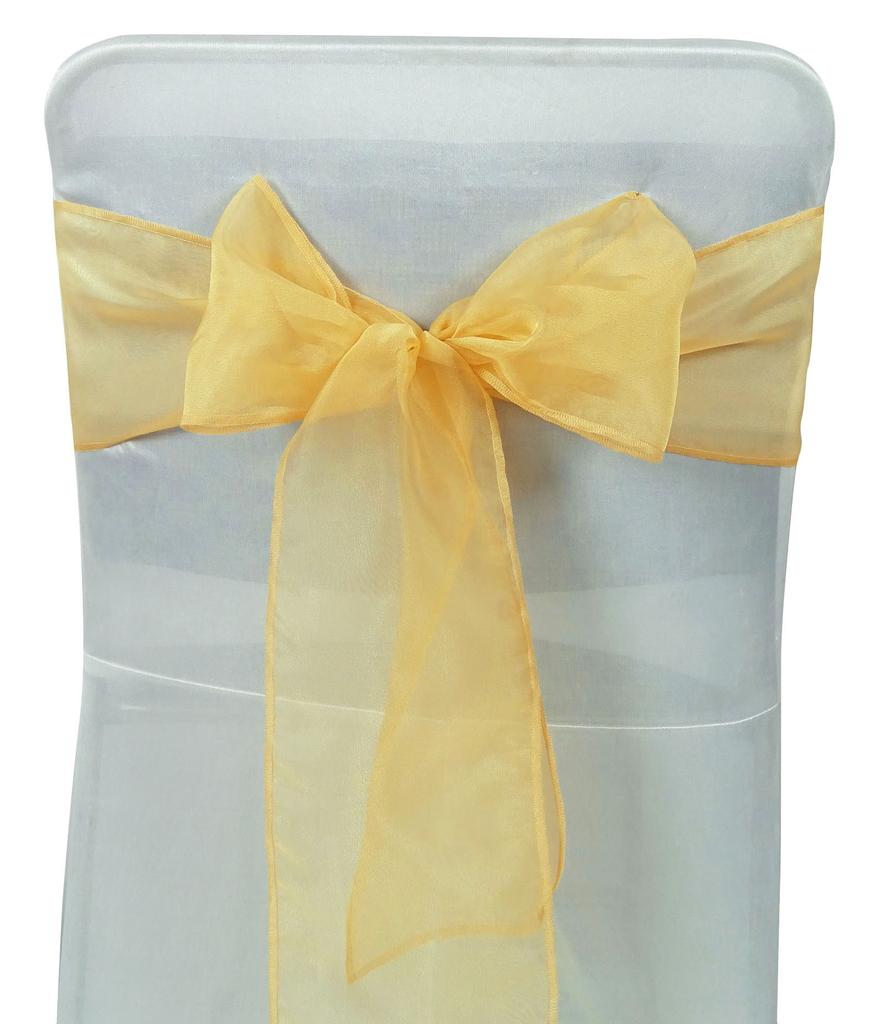 Darling Souvenir Pack Of 25 Satin Chair Sashes Bow Sash For Wedding & Events Supplies Party Decoration Chair Cover Sash - Colors
