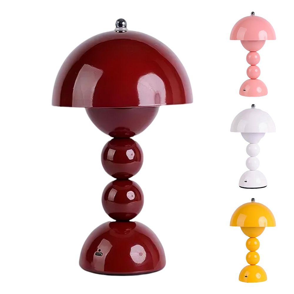 Mushroom Flower Bud Bedside Lamp Tri Color Dimming Atmosphere Light Decor Light  Home Decoration