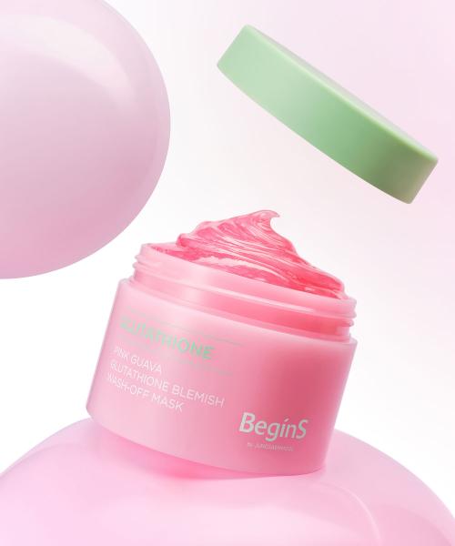 Begins by Jung Saem Mool Pink Guava Glutathione Blemish Wash-Off Mask 90g Glutathione Blemish Wash-Off Mask