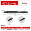 Stainless Steel Spiral Taper Tap Drill Bits with Cobalt-Nitriding, Sizes 4m-10m