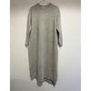 Used 〇ENFLD Knit Dress, Thick, Tight, Crew Neck, Long Sleeves, Wool X Cashmere, Maxi Length, Calf Length, Both Side Slits, Gray, Gray, 36 Sizes,