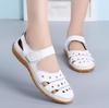 Women Sandals New Spring Summer Flat Hollow Out Ladies Shoes Buckle Solid Color Women's Sandals Beach Shoes