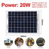 20W Solar Panel System Kit Solar Cell 1000W Modified Sine Wave Power Inverter +10/20/30/40/50/60A Controller for Outdoor