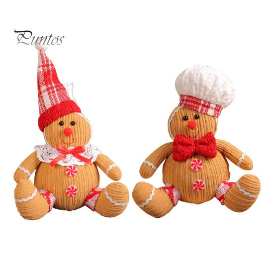 Dekoracje świąteczne lalka wisiorek ozdoby bawełna nadziewana choinka pluszowy wisiorek piernikowy człowiek dekoracja wnętrz