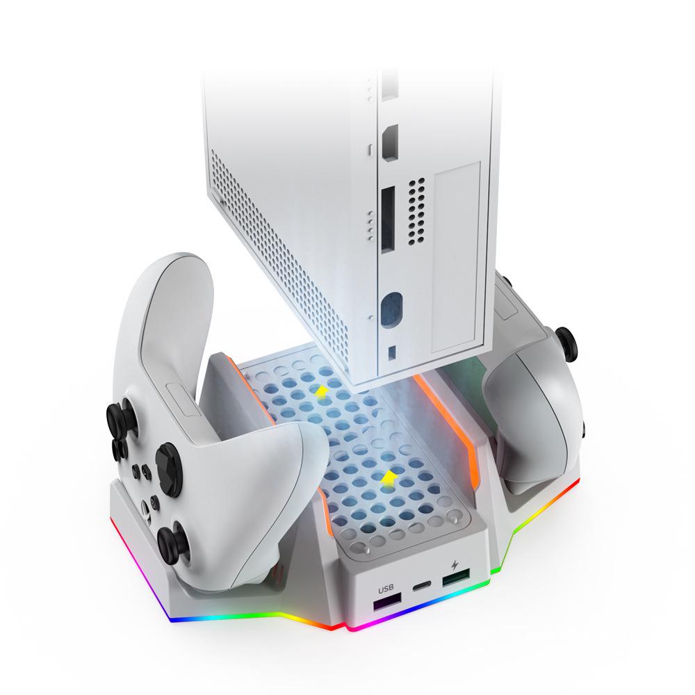 DOBE Xbox Series S Cooling & Charging Dock with Dual Battery Controller Stand (TYX-0663D)