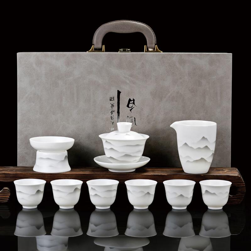 Lainuo Matte Ink Landscape Gaiwan Tea Set