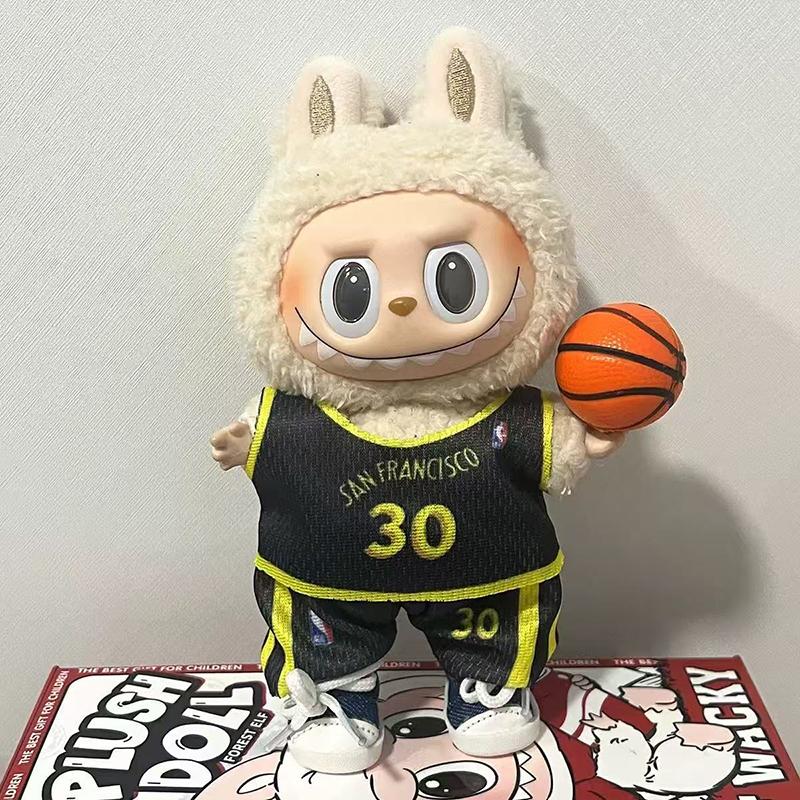 Labubu Plush Doll Clothes Plush Doll Changing Clothes Dolll Clothes Suit Cartoon Cute Clothes Dolls Accessories Gift