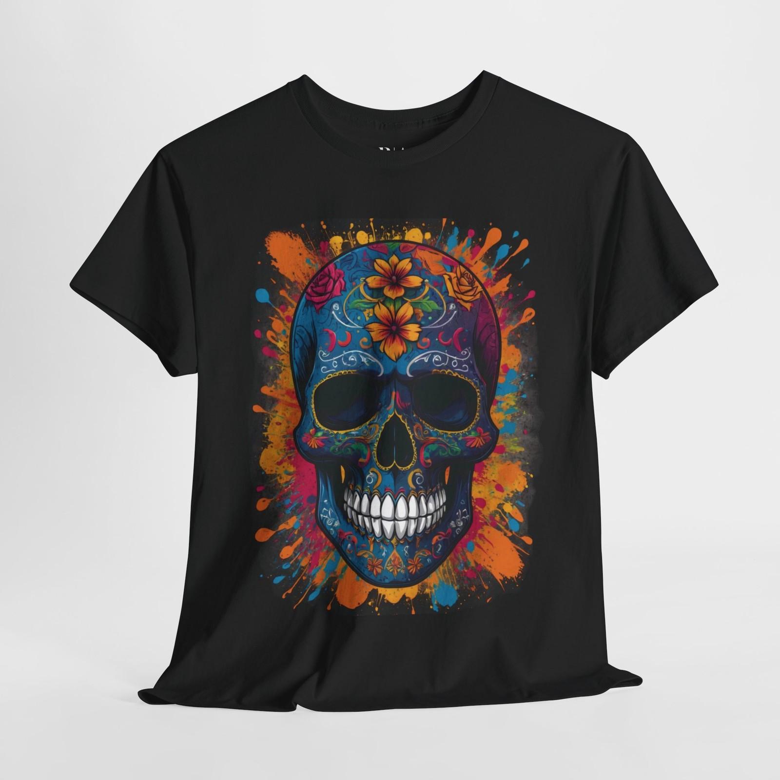 Psychedelic Skull Splash - Graphic Tee | Robert August S
