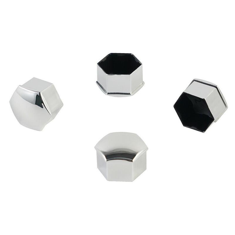 High Quality Wheel Lug Nut Cap Covers For Tesla Model 3 Model S 18*24mm 20pcs ABS Silver Plating Accessories Plating Trim
