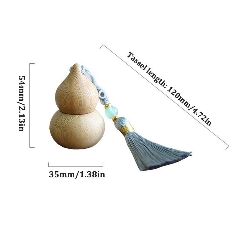 1ml Bambus Kürbisform Roller Leere Flasche Hautpflegebehälter Antiker Stil Roll-On Flaschen Kleine Parfüm Ätherisches Öl