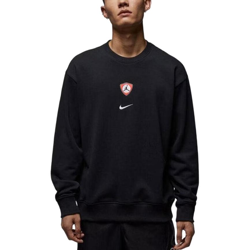 

Jordan Flt Flc Crew Comfortable Pullover Round Neck Long Sleeve Sweatshirt Men tops IQ0539-010 M