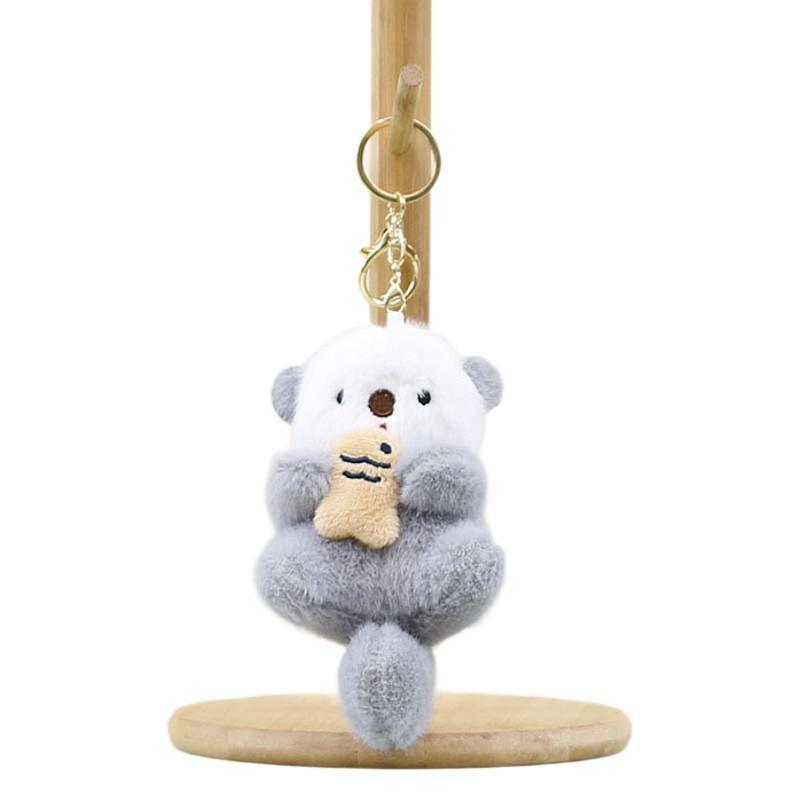 Adorable Cute Beaver Plush Toy Keychain Hangtag Doll Soft Pp Cotton Accessory