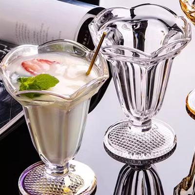 Cocktailglas, einfacher Becher, Eisbecher, kaltes Gericht, Becher, Weinglas, Blumenrand, Saftgläser, Getränkebecher, Party-Dessertbecher