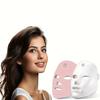 7 Color LED Lighted Facial Mask, Rechargeable, Touch Control, Unscented, 400mAh Battery, USB Charging, Perfect for Men and Women, Festive Gift