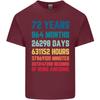 72nd Birthday 72 Year Old Unisexs Light Cotton TShirt