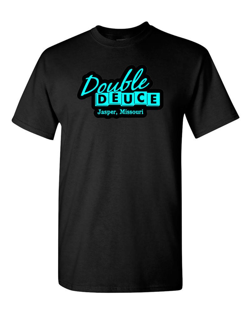Double Deuce T-SHIRT - Road House 80 s Movie Tees Unisex T-Shirt L
