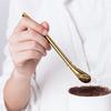 4Pcs Spoons Straws Yerba Mate Tea Bombilla Stainless Steel Straws Drinking Stirring Spoon Head Filter Straws for Cocktail Coffee