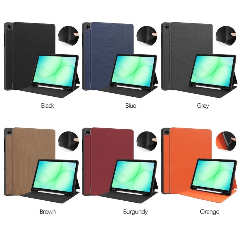 Leather Stand Case Including Pen Holder Multiple Angle Viewing for Tab A11+ X230/235/236 11Inch Devices Magnetic