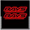 2Pcs/SET RAYS Racing Wheel Logo Stickers, Vinyl Decals for Car Laptop Phone Case, Stylish Tuning Decor & Enthusiast Gift