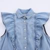Araltay New Arrival Fashion Style Women's Laminated Denim Vest Top High Waist Denim 9942155 156