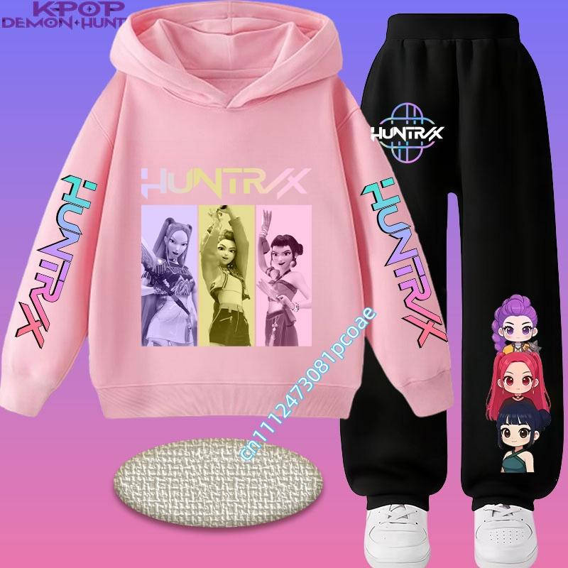Movie Korean Style Sets Children Hoodies Pullover Sweatshirt Trucksuit Cartoon Girls Boy Kids Clothes