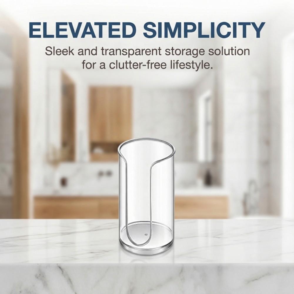 Practical Storage Jar Dustproof Cotton Swab Box Stylish Makeup Pad Holder  Home Storage