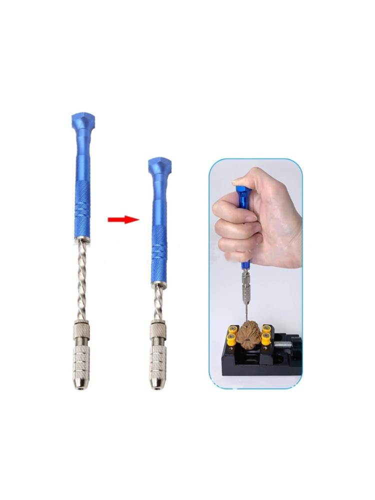 Hand Twist Drill Hole Punch 10pcs Mini Twist Drill Bits Tools Set for Epoxy Resin Art Crafts Keychain Jewelry Making