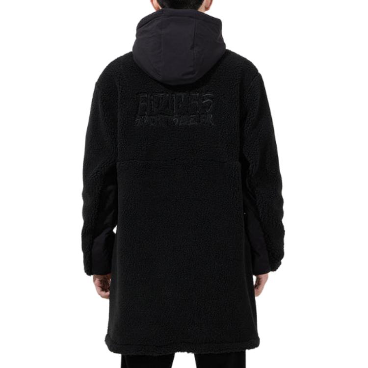 adidas Jackets Men's Black Hooded Thickened Other H39285