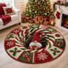 2026 Christmas Area Rug Round Floor Mat Living Room Anti-dirty Wear-resistant