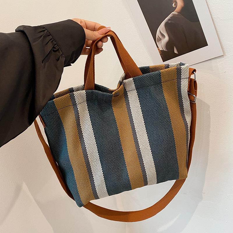 Handtasche Stofftasche Damentasche Mode vielseitig Elegant Umhängetasche Lässige Pendler-Tragetasche