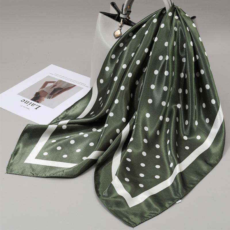 90 Square Scarves, Silk Scarves, Women's New Spring and Summer High-end Sense Versatile, Thin Scarves, Shawls Outside