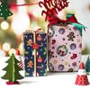 10pieces 70*50 Cm Colorful Christmas Diy Scrapbook Paper Pack, For Scrapbooking Supplies, Gift Wrapping Paper Best Gifts