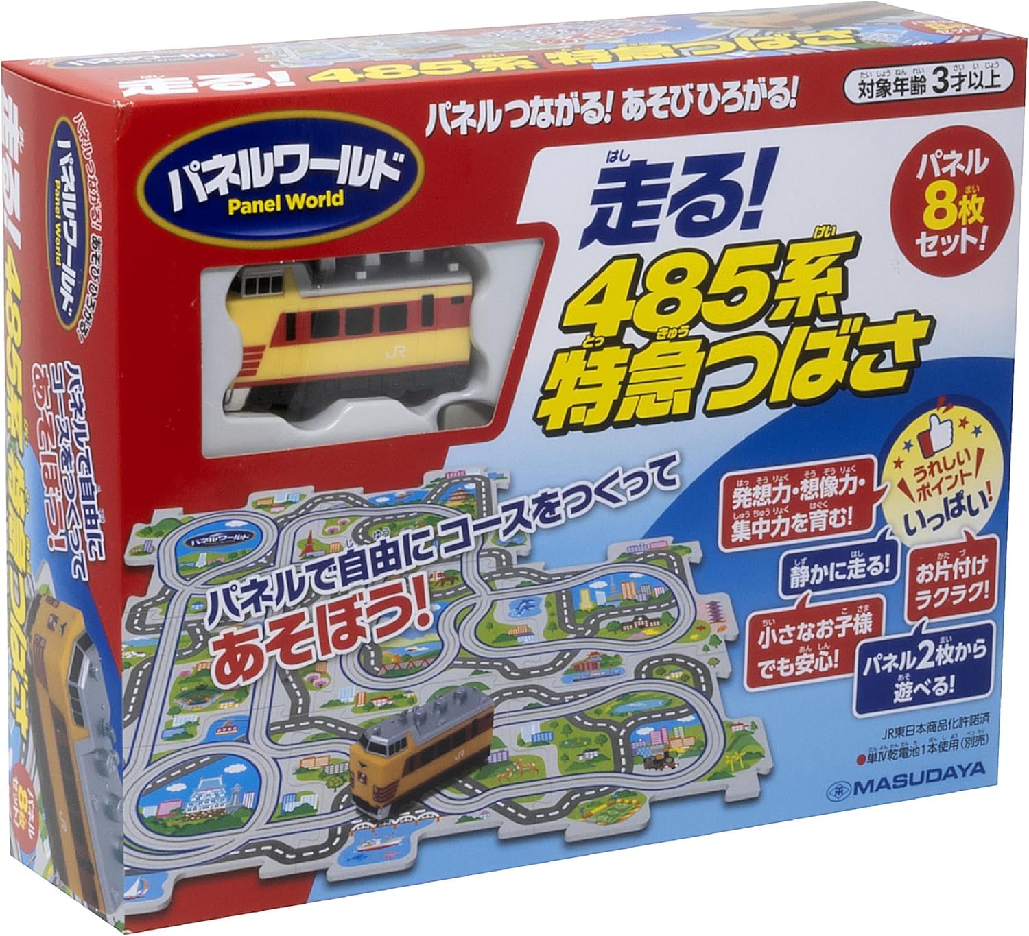 

Masudaya Corporation Panel World Серия 485 Экспресс Цубаса Игрушечный Транспорт Поезд Возраст 3+ Работает от батареек Движется! 480-1738