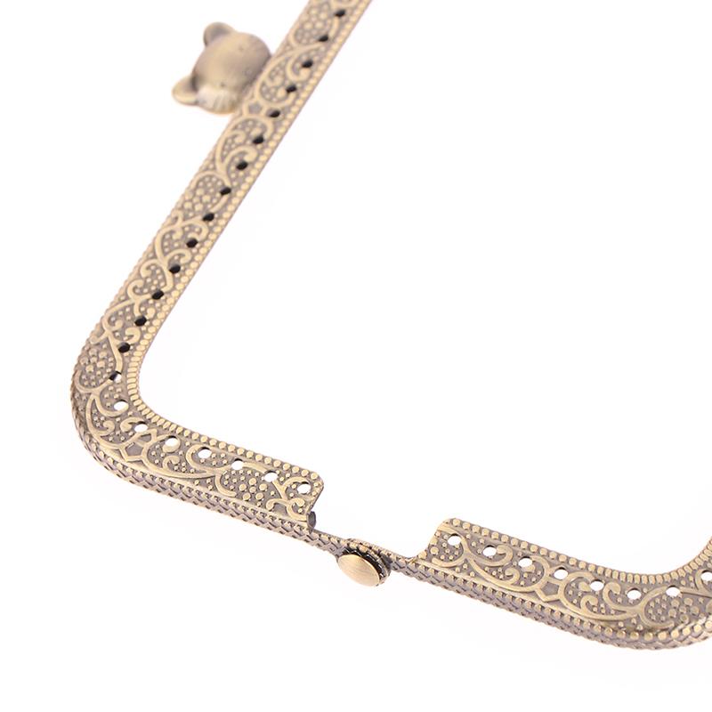 1 pièce 8,5/10,5/12,5 cm Tête de chat Métal Cadre de sac à main Poignée Pour Pochette Sac à main Fabrication Fermoir Verrouillage Sacs Accessoires