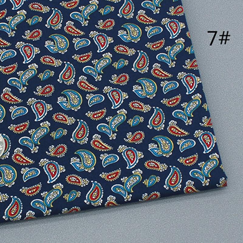 147x100cm Estilo Pastoral Floral Tela de Algodón Vintage Material de Costura para Ropa Telas de Popelina Para Patchwork Hecho a Mano DIY