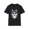 Hund Süß Illustrierte Herzen Schwarzes T-Shirt Kawaii Grafik-T-Shirt