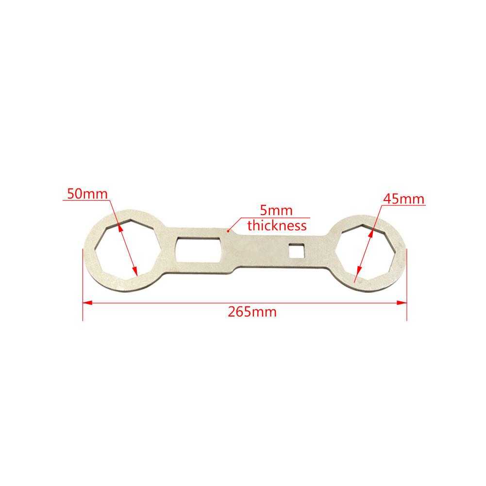 Motorcycle Fork Cap Wrench 46mm 50mm Front Shock Absorber Removal Spanner Tool