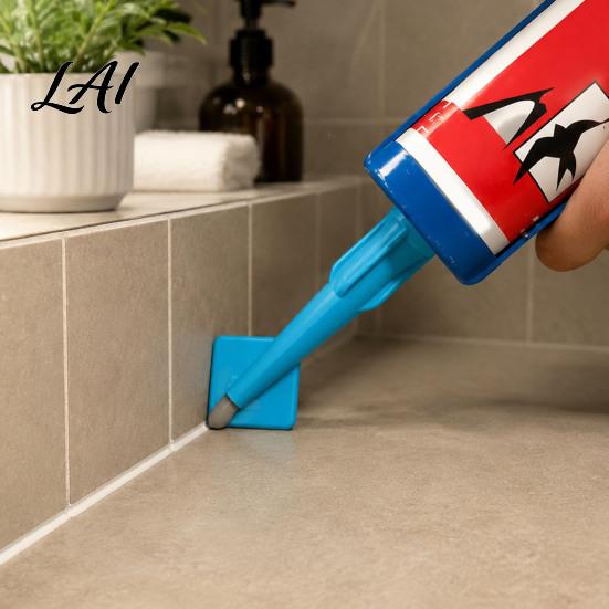 Seal Dresser for Home Improvement 5Pcs Caulk Tip Tools Caulking Tips Set with Nozzle Adapter Plastic Durable Glue Spreading Applicator Reusable