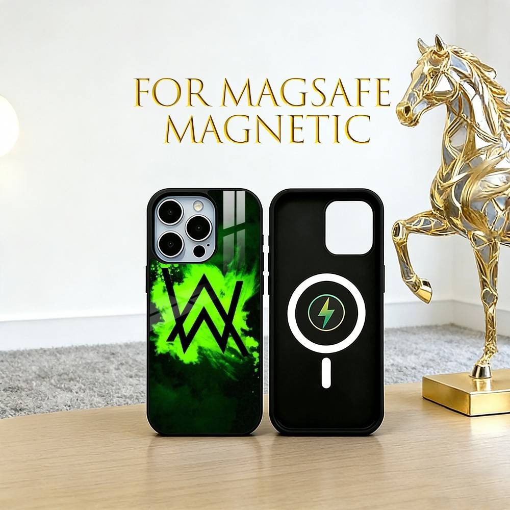 alan walker Phone Case For iPhone17,16,15,14,13,12,11 Plus,Pro Magnetic For Magsafe Wireless Charging