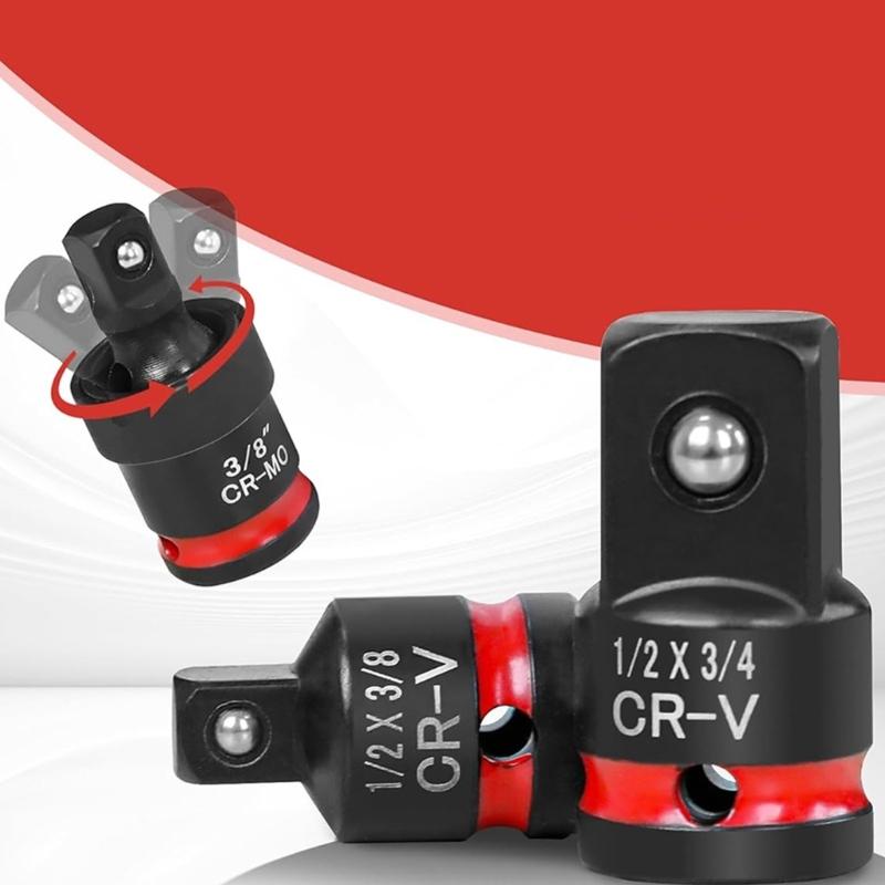 Professional Impact Socket Adapter And Universal Joint Combo Tool For Automotive Mechanical Repairs