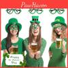 Adorable St. Patrick's Day Costume Glasses Featuring Green Hats And Cute Shamrocks
