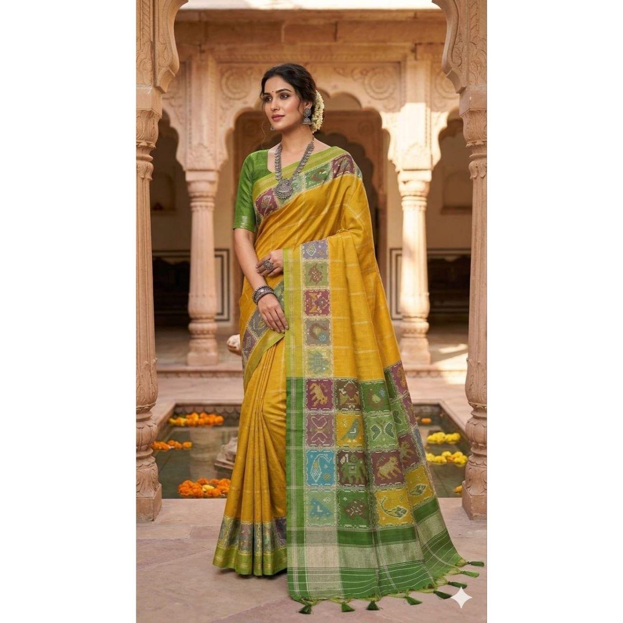 New Launch Traditional Patola Style Saree Collection