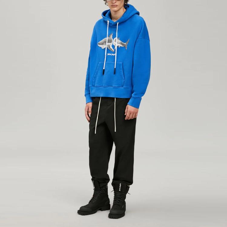 Palm Angels Shark Hoodie PMBB058S22FLE0054509