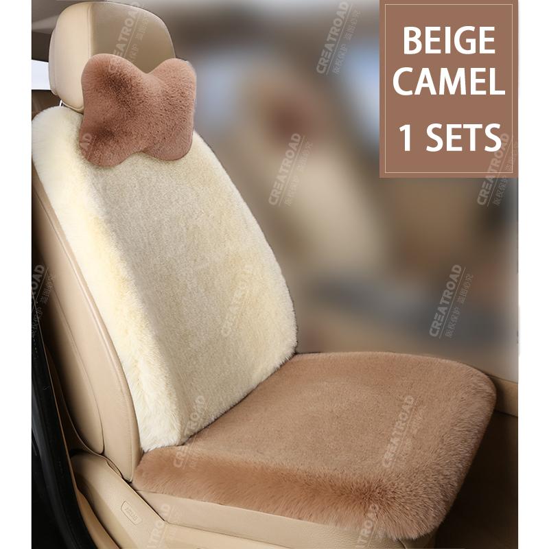 Plush Seat Cover Cushion For Volkswagen Passat B5 B7 B8 Golf 4 5 6 7 Polo Winter warm Plush Protector Interior Accessories