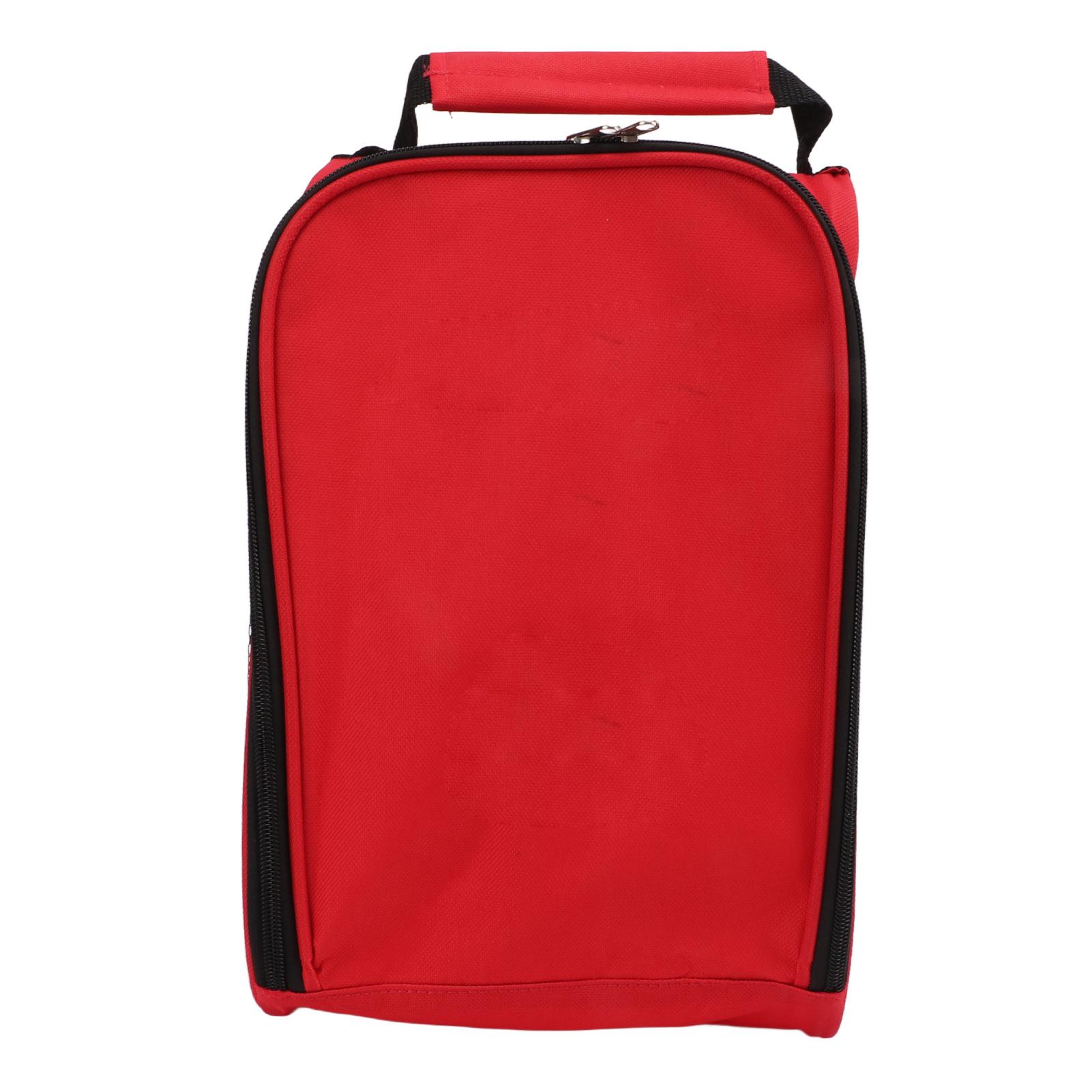 

Dominant 1 Golf Shoe Bag Sports Gear Carring Pouch Golf Travel Storage Bag with Ventilation for Outdoor Red